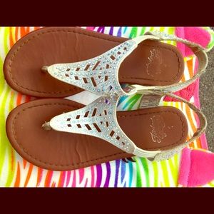 Kids size 1 sparkle  sandals !